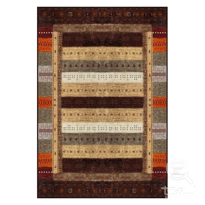 فرشینه مخمل ترک طرح گبه شتری کد L8-793