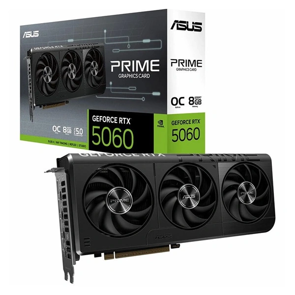 کارت گرافیک ایسوس مدل PRIME GeForce RTX 5060 8GB GDDR7 OC Edition