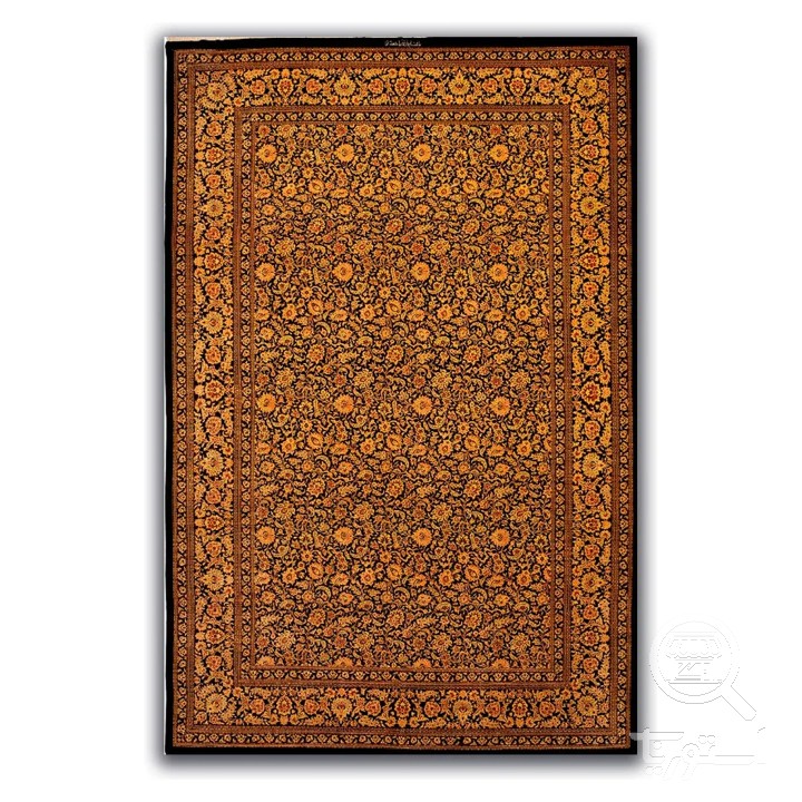 فرشینه مخمل ترک طرح افشان مسی کد A4-059