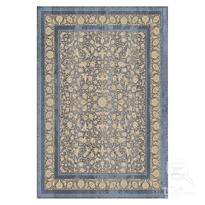 فرشینه مخمل ترک طرح افشان آسمانی کد L6-540