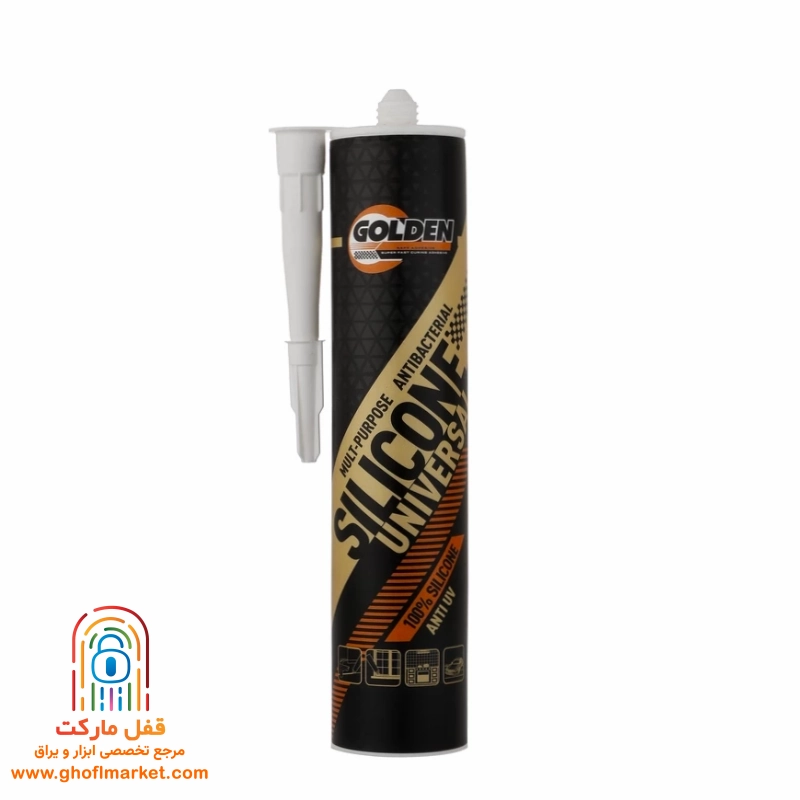چسب سیلیکون مشکی 280 گرم گلدن