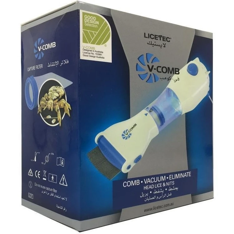 شانه برقی شپشگیر سر مدل V-Comb