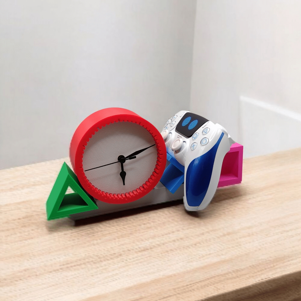 هولدر دسته پلیاستیشن و ساعت رومیزی مدل PlayStation TimeDock