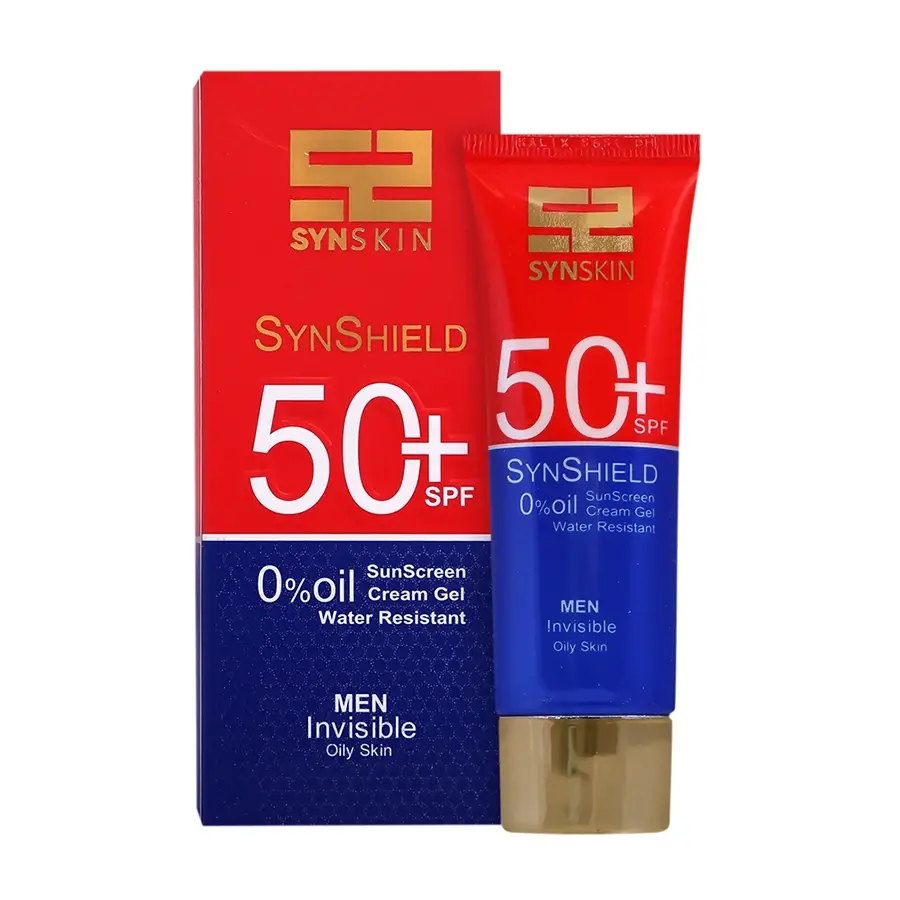 ژل کرم ضد آفتاب مردانه SPF 50 ساین اسکین فاقد چربی مدل Synshield سان شیلد50 میلی لیتر