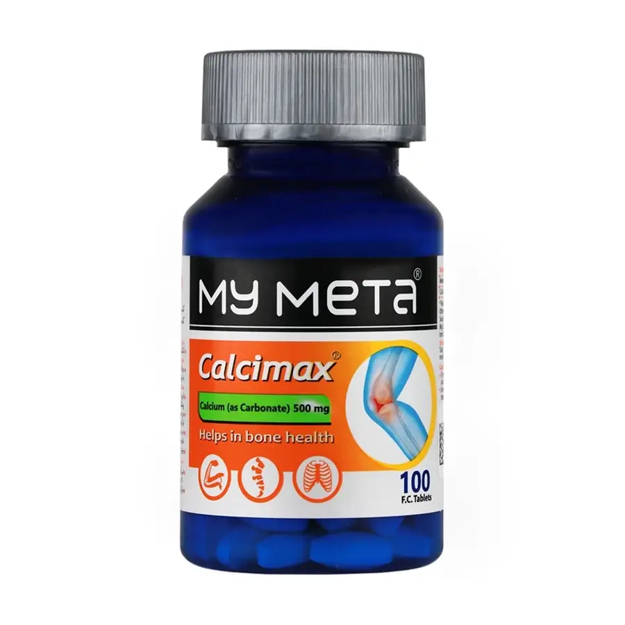 قرص کلسیم 500 میلی گرم مای متا بسته 100 عددی