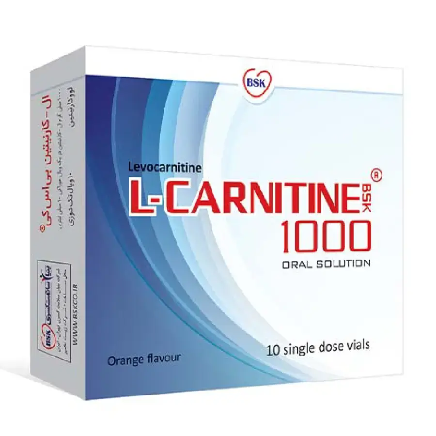 ویال خوراکی ال کارنیتین بی اس کی 10 عددی