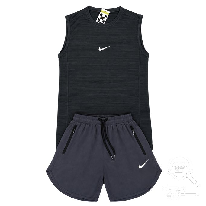 خرید ست رکابی شلوارک طوسی نایک اسپرت ورزشی