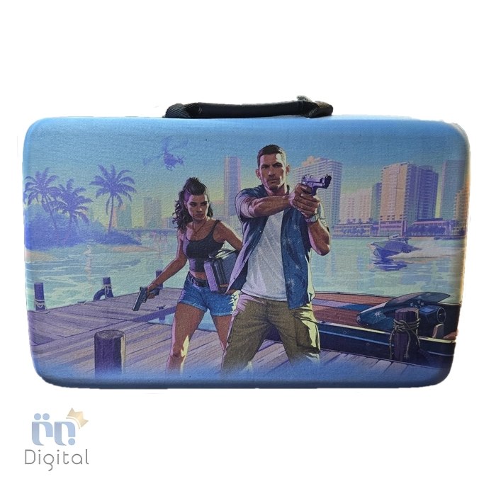 کیف حمل ۴ کاره مناسب برای کنسول PS5 Slim طرح GTA VI