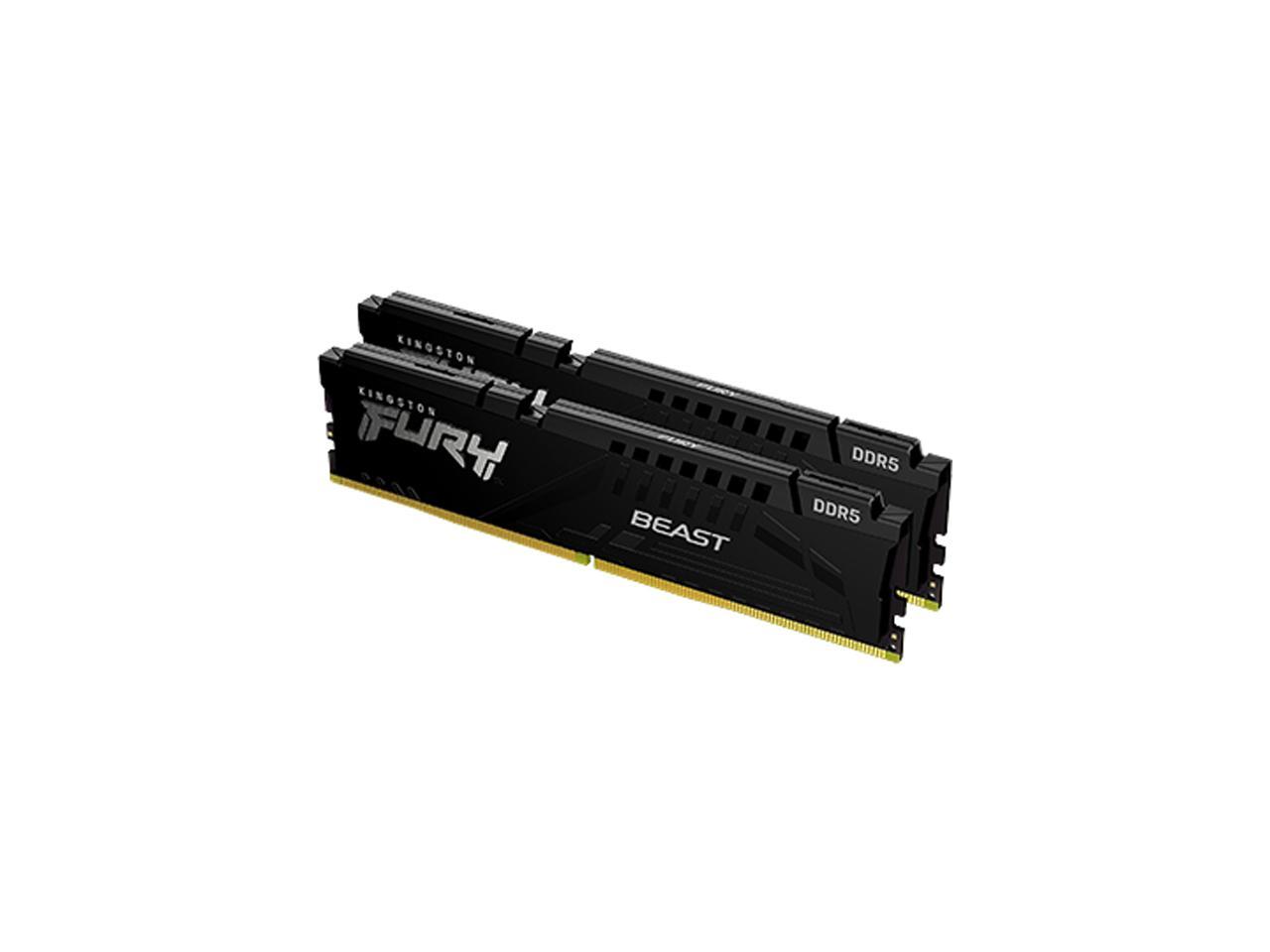 Kingston FURY Beast 32GB (2 x 16GB) PC RAM DDR5 5200 (PC5 41600) Desktop Memory