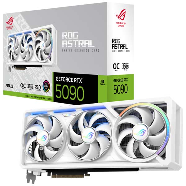 کارت گرافیک ایسوس مدل ASUS ROG Astral RTX 5090 32G OC GDDR7 White