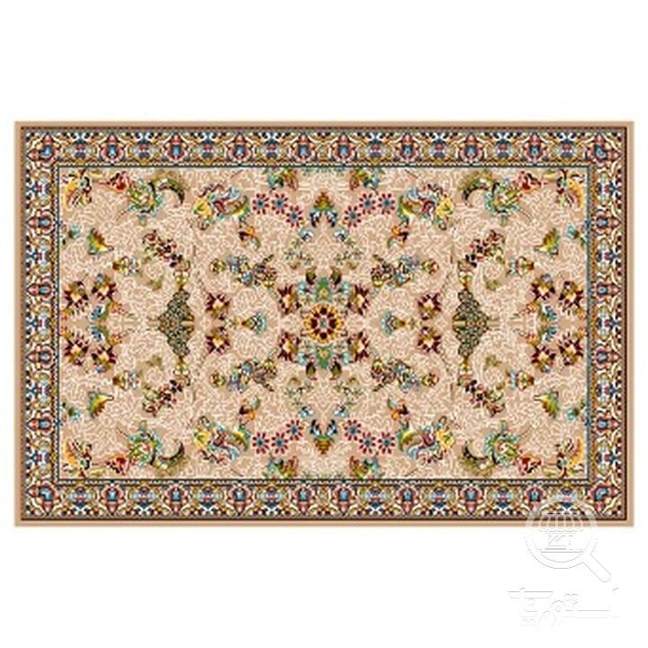 فرشینه مخمل ترک طرح افشان شکری کد R4-165