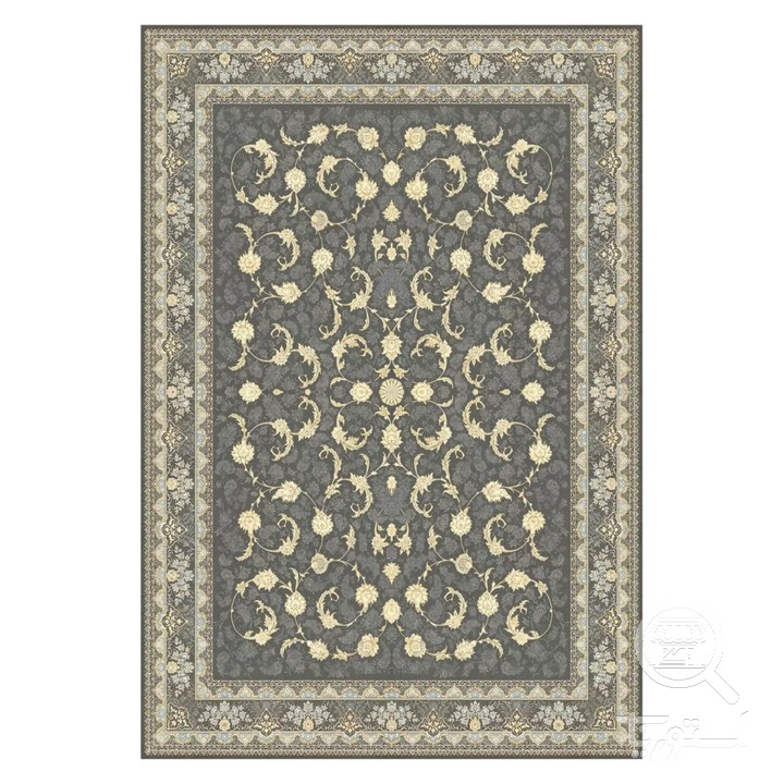 فرشینه مخمل ترک طرح اسلیمی دودی کد U5-62