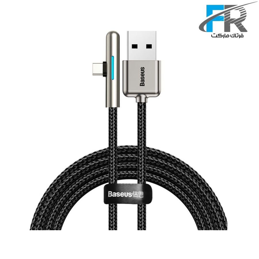 کابل تبدیل USB به Type-C باسئوس مدل Iridescent Lamp CAT7C-B طول 1 متر