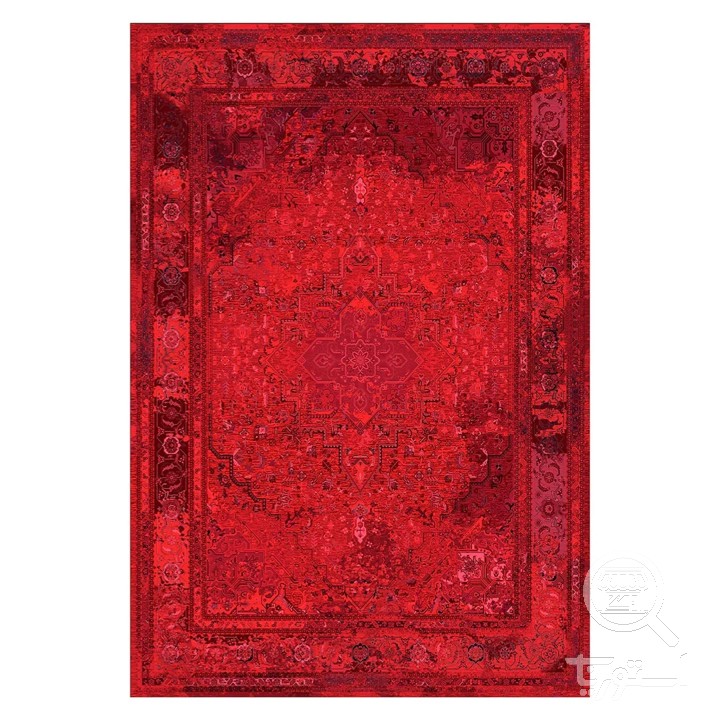 فرشینه مخمل ترک طرح هندسی لاکی کد L6-141