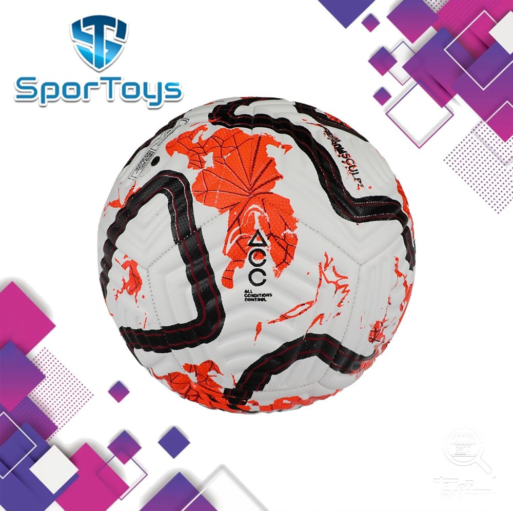 توپ فوتبال چرمی دوختی سایز 5 نایک طرح پریمیر لیگ جزیره انگلیس 2024