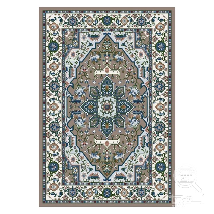 فرشینه مخمل ترک طرح ترنج موشی کد U9-508