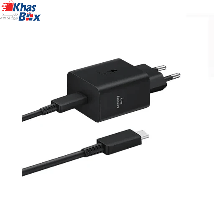 شارژر سامسونگ مدل EP-T4511 توان 45 وات دو پین همراه کابل