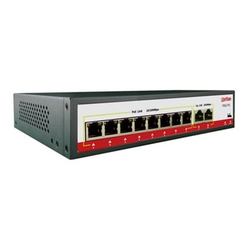 سوئیچ 8 پورت با 2 پورت آپلینک نت لن F802-PG