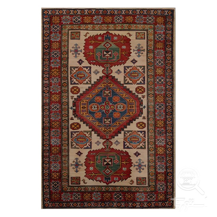 فرشینه مخمل ترک طرح عشایری قفقازی کد O110