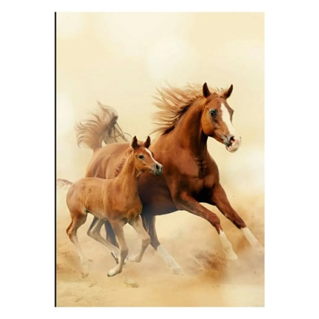 فرشینه مخمل ترک طرح اسب و کره کد T3-200