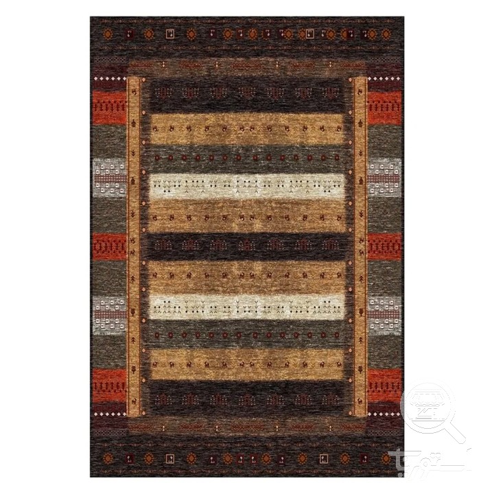 فرشینه مخمل ترک طرح گبه مسی کد L8-794