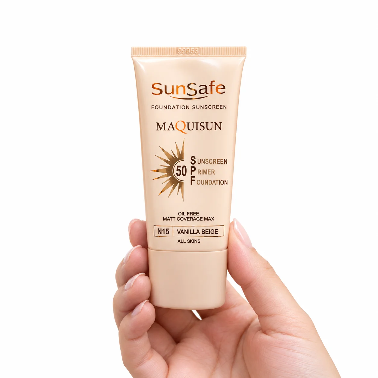 کرم ضد آفتاب و ضد چروک سان سیف رنگی spf50 | کرم پودری و پرایمری MAQUISUN
