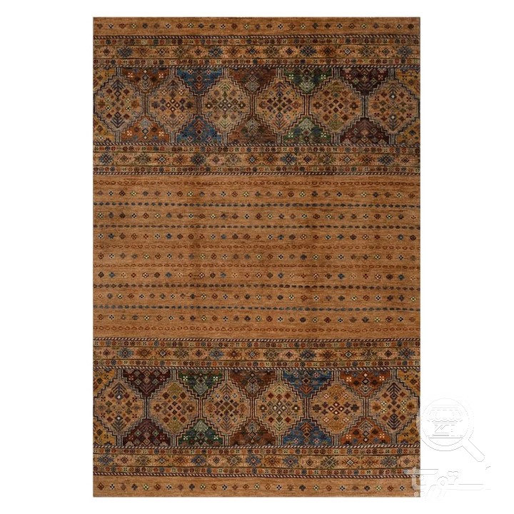 فرشینه مخمل ترک طرح گبه شتری کد U9-539