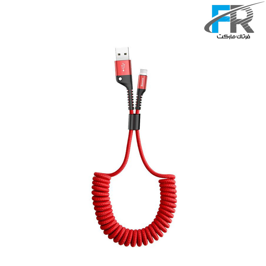 کابل تبدیل USB به لایتنینگ باسئوس مدل Fish Eye Spring طول 1 متر
