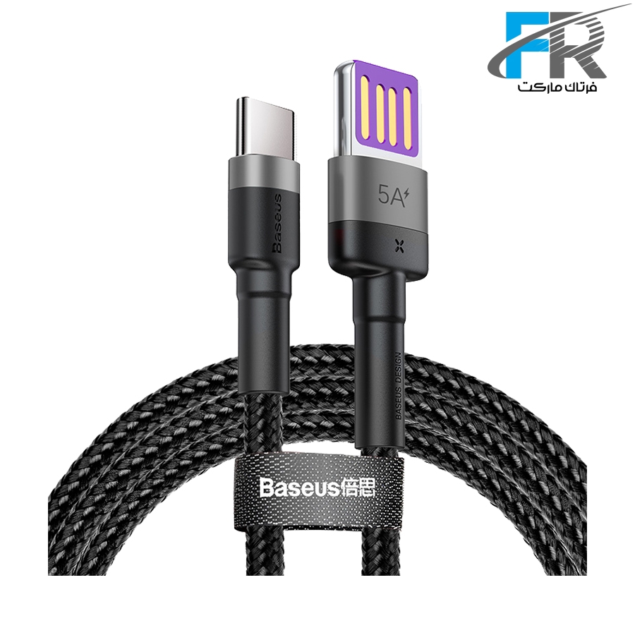 کابل تبدیل USB به Type-C باسئوس مدل Cafule HW Quick Charging CATKLF-P طول 1 متر