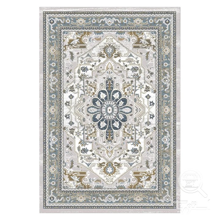 فرشینه مخمل ترک طرح ترنج مینایی کد U9-502