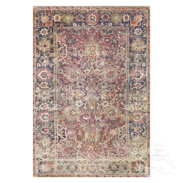 فرشینه مخمل ترک طرح وینتیج لاکی کد U5-209