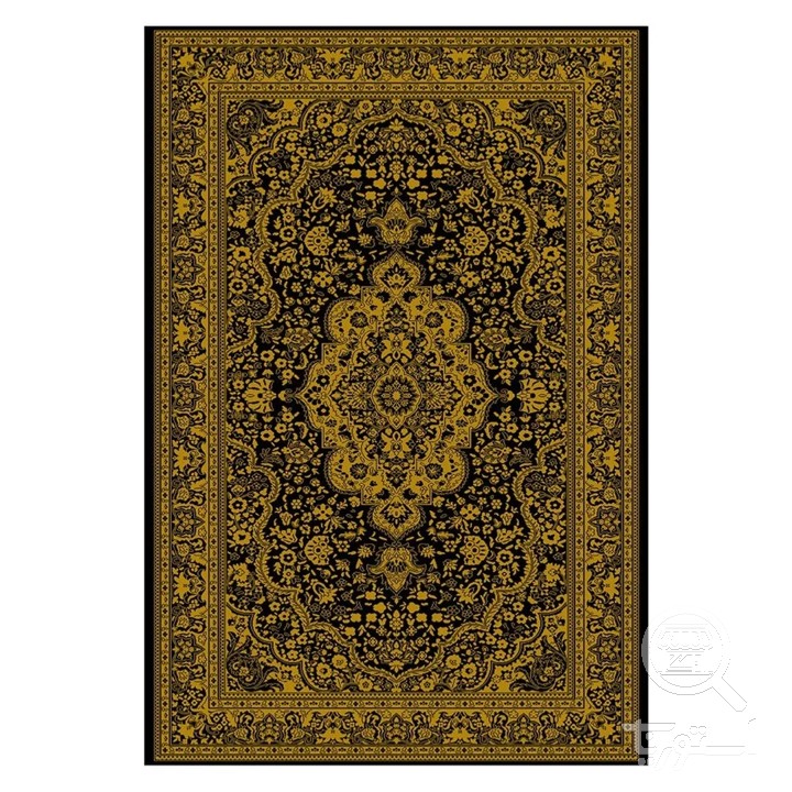 فرشینه مخمل ترک طرح شاه عباسی زرین کد U9-568