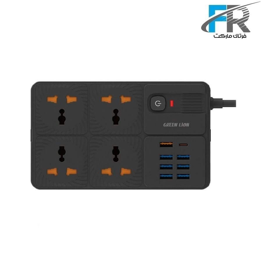 چندراهی و محافظ برق 3250 وات گرین لاین مدل GNPS7UPDUK