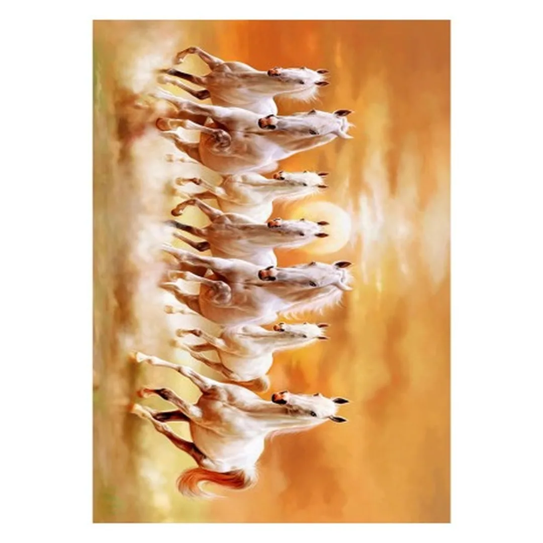 فرشینه مخمل ترک طرح گله اسبان کد T3-202