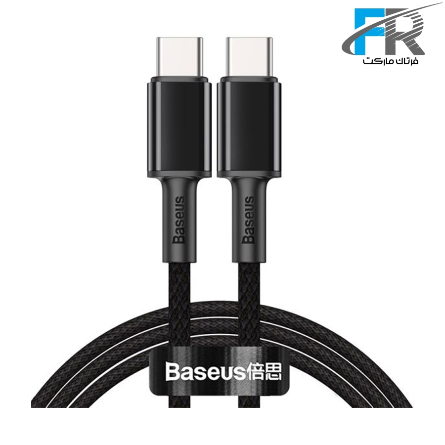 کابل تبدیل Type-C به Type-C باسئوس مدل High Density Braided 100W CATGD-A طول 2 متر