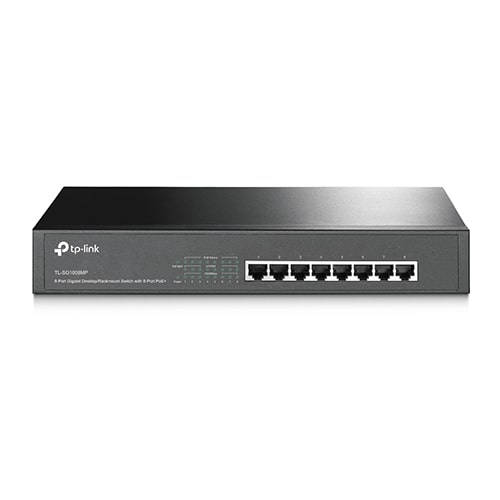 سوئیچ 8 پورت POE تی پی لینک مدل TL-SG1008MP