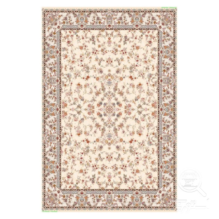 فرشینه مخمل ترک طرح گل ریز صورتی کد U5-146