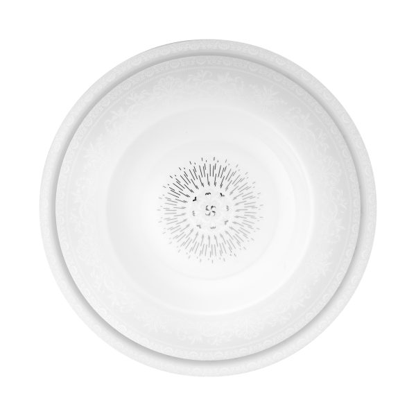 چینی زرین پیکره ایتالیا اف مدل مهرانا پلاتین 6 نفره 28 پارچه