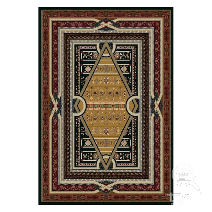 فرشینه مخمل ترک طرح عشایری خردلی کد L8-582