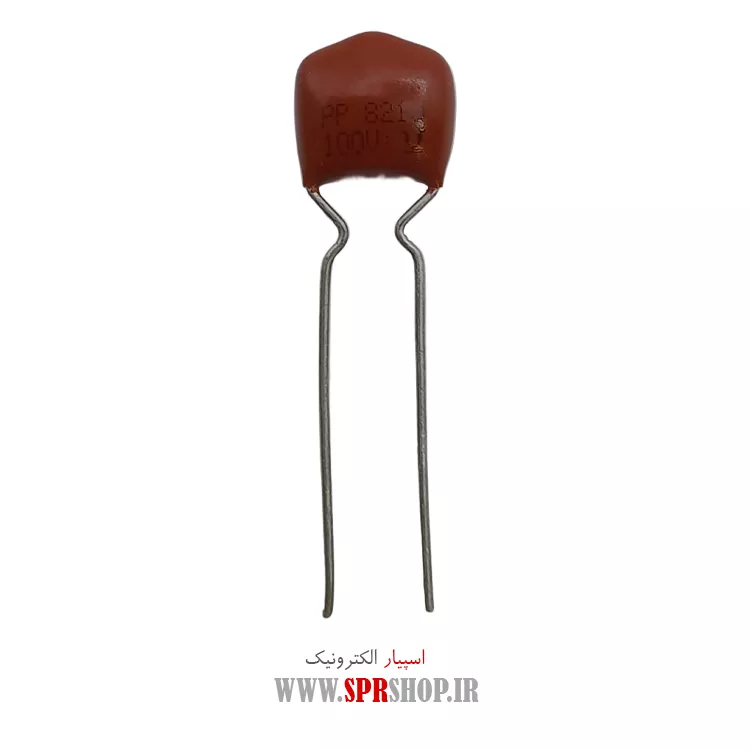 خازن پلی استر 820PF 100V
