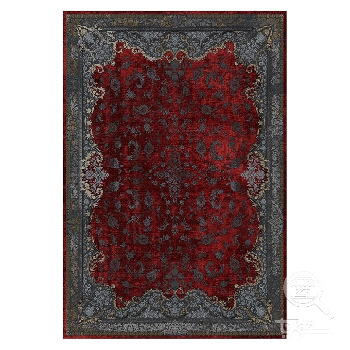 فرشینه مخمل ترک طرح وینتیج لاکی کد L6-506