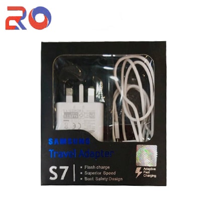 شارژر پکدار SAMSUNG S7 Travel Adapter + کابل اندروید