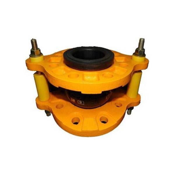 لرزه گیر لاستیکی فلنج دار مهاردار مارک زرد، آب سرد PN10 سایز 8 اینچ ارتعاشات صنعتی ایران