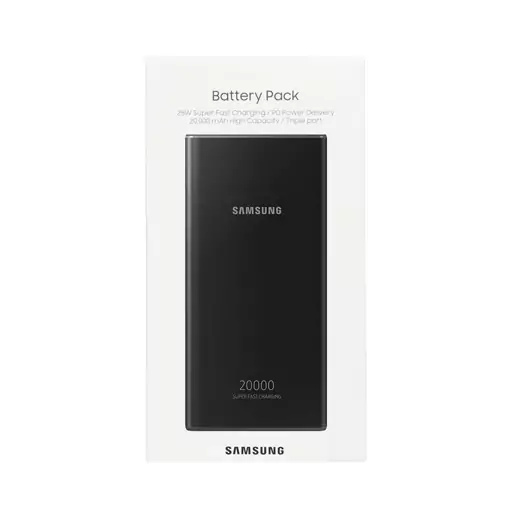 پاوربانک (PD و فست شارژ) Samsung 25W 20000mAh مدل EB-P5300 - مشکی - +A اصل چین MMS
