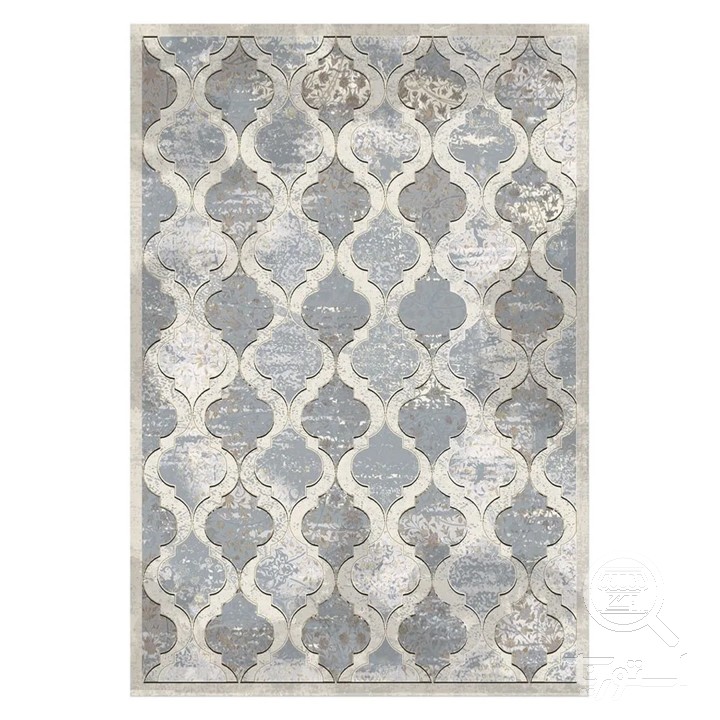 فرشینه مخمل ترک طرح محرابی آسمانی کد L8-727
