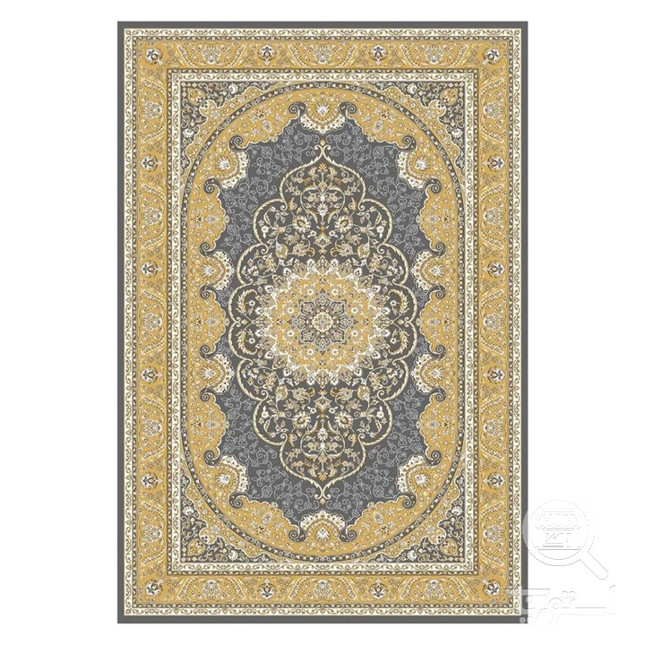 فرشینه مخمل ترک طرح ترنج زرین کد U9-560