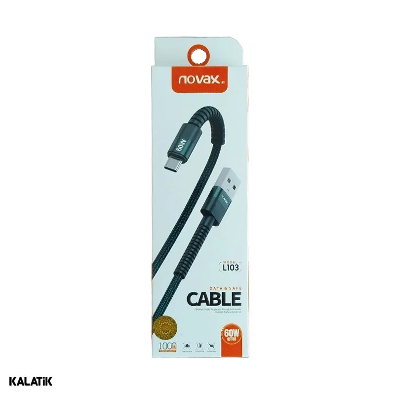 کابل تبدیل USB-A به USB-C نواکس مدل L103 به طول 1 متر-شارسل