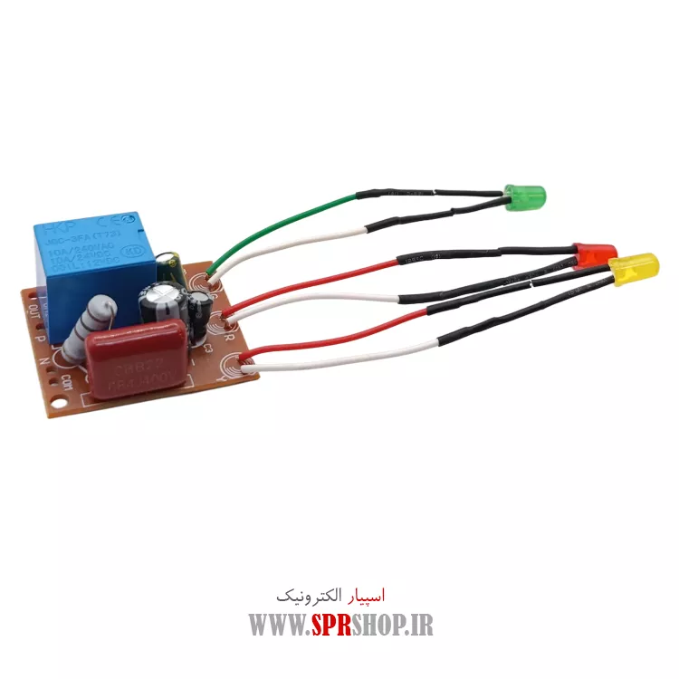 ماژول محافظ برق یخچالی 10 آمپر سیم دار برد کوچک