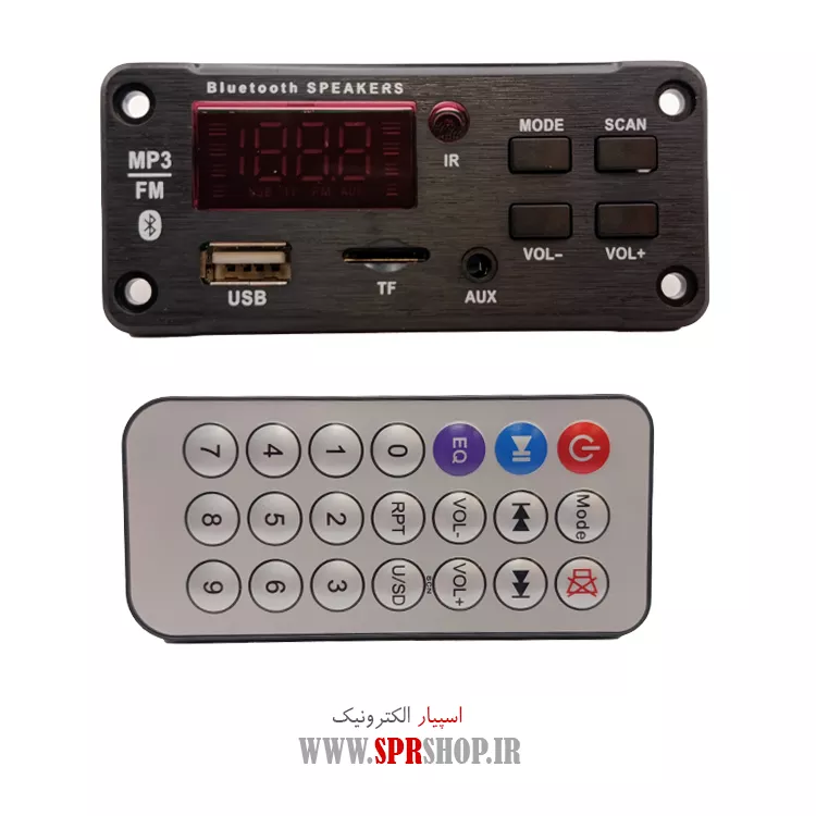 پخش کننده MP3 PLAYER پنلی بلوتوثی 12V مدل Q13-v1