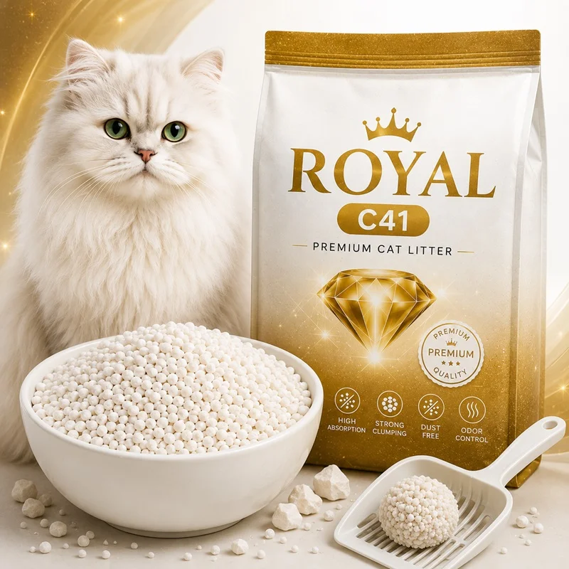 خاک گربه سفید رویال (Royal) بدون گرد و غبار – عمده ۲۰۰ کیلوگرمی